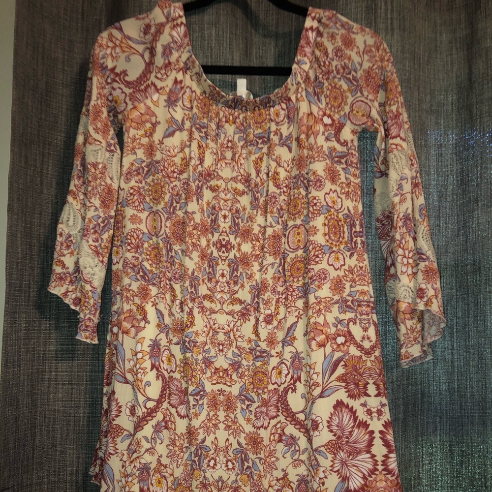 Off shoulder boho dress